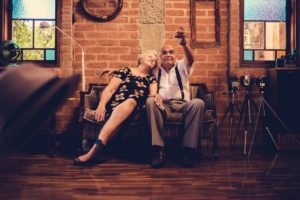 Pair of senior citizens